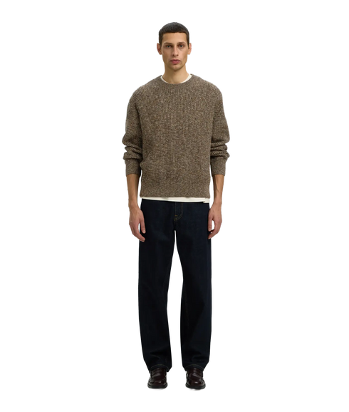 Tilum LS Knit Crew Neck - Brown