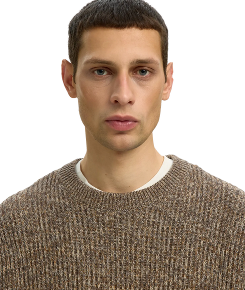 Tilum LS Knit Crew Neck - Brown
