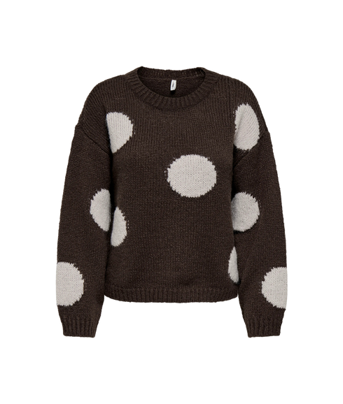 Bootle LS Flower O-Neck - Brown