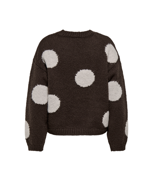 Bootle LS Flower O-Neck - Brown