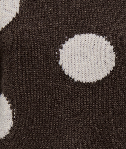 Bootle LS Flower O-Neck - Brown