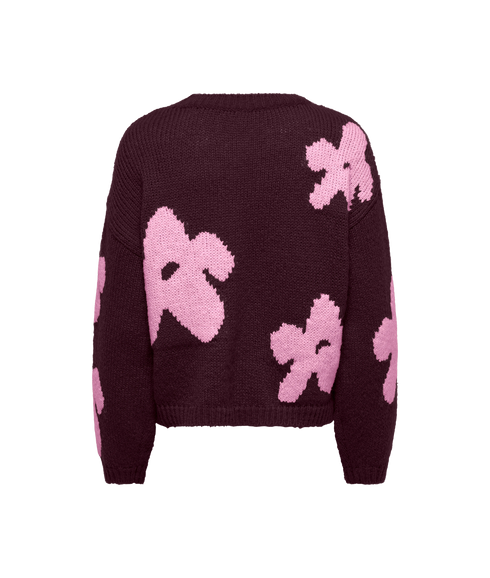 Bootle LS Flower O-Neck - Purple