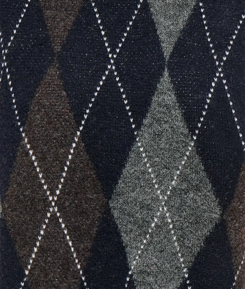 Rhombus Harlequin Vest Knit - Blue