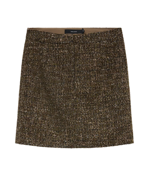 Shae Short Boucle Skirt - Brown