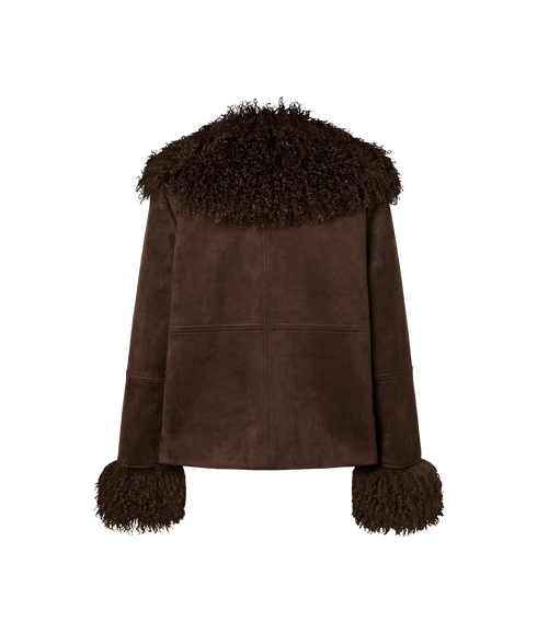 Nanna Brushed Short Jacket - Brown