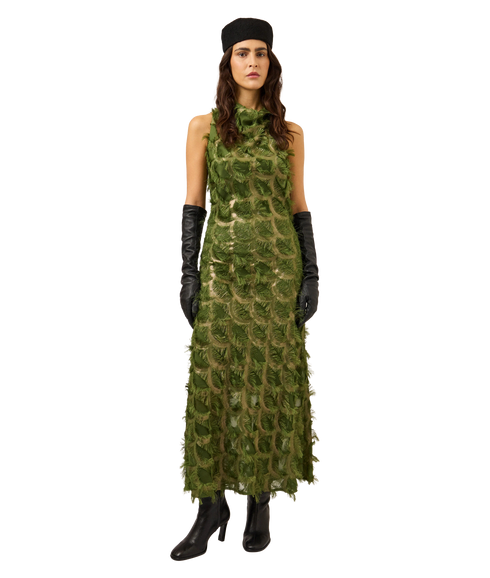 Pazilla Long Dress - Green