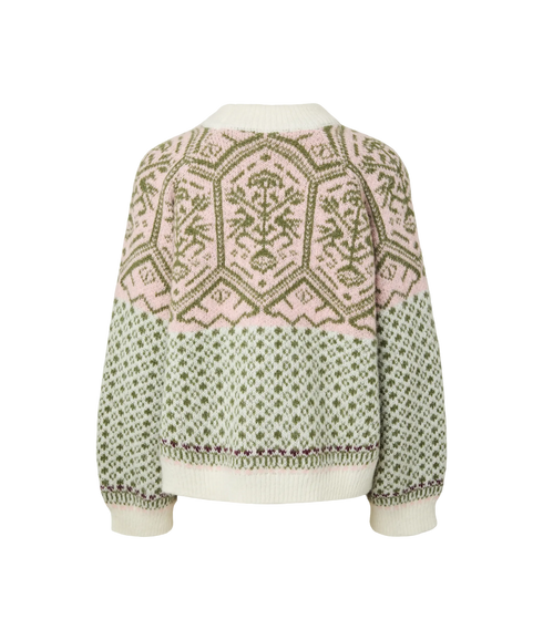 Ellin LS O-Neck Knit - White