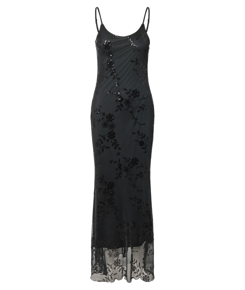 Evita Strap Maxi Dress - Brown