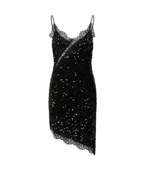 Kammy Strap Lace Dress - Black