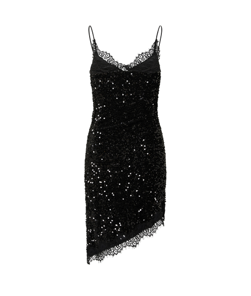 Kammy Strap Lace Dress - Black