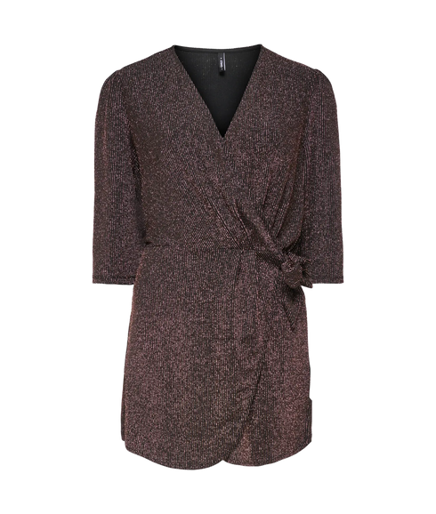 Carol Glitter 3/4 Playsuit - Black