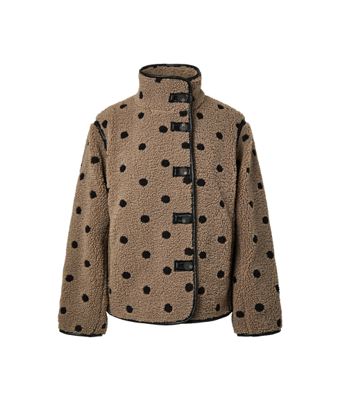 Eda Teddy Dot Jacket - Grey