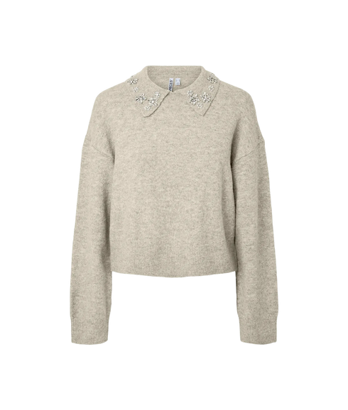 Edith LS Pearl Knit - Grey