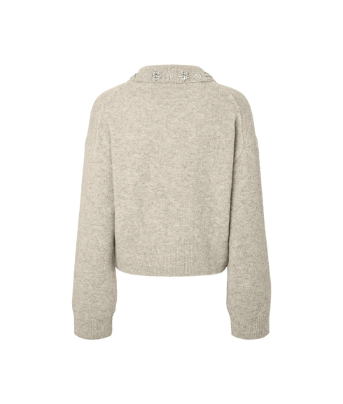 Edith LS Pearl Knit - Grey