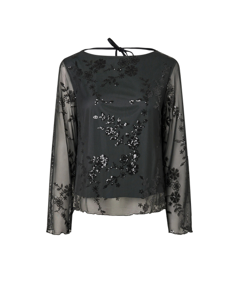 Evita LS Loose Top - Grey