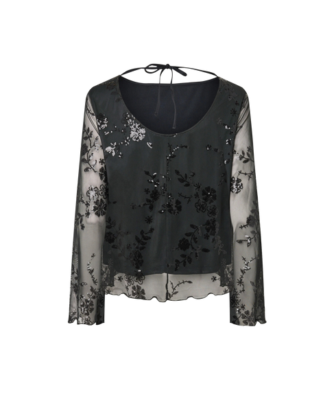 Evita LS Loose Top - Grey