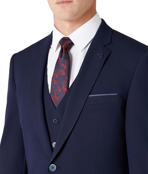 Palucci Tapered Fit Stretch Jacket - Navy