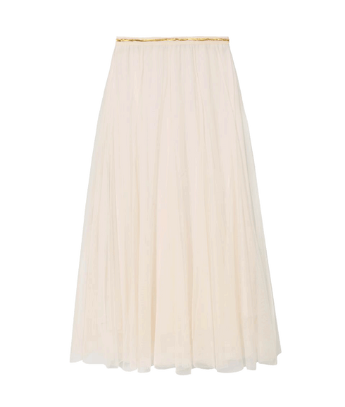 Tulle Layer Skirt - Cream