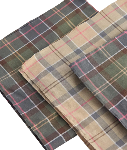 Handkerchief Pack - Barbour Tartan Asst 1