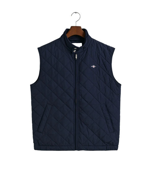 Quilted Windcheater Vest - Evening Blue