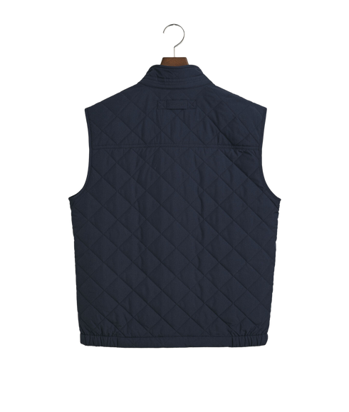 Quilted Windcheater Vest - Evening Blue