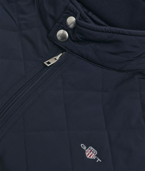 Quilted Windcheater Vest - Evening Blue