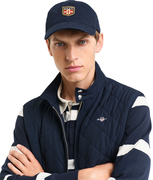 Quilted Windcheater Vest - Evening Blue