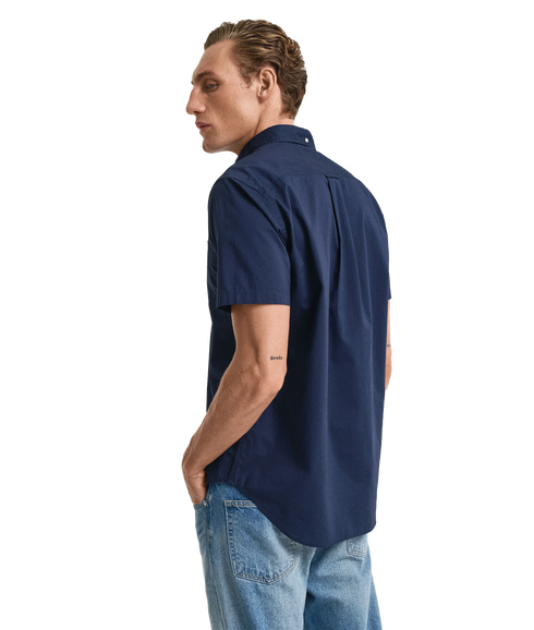 Classic Poplin Short Sleeve Shirt - Marine
