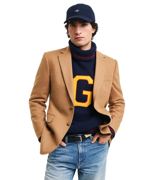 Seasonal G Turtleneck Sweater - Navy