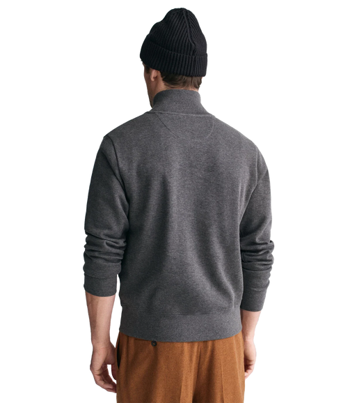 Sacker Rib Half-Zip Sweatshirt - Grey