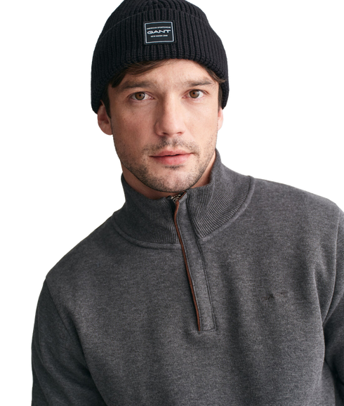 Sacker Rib Half-Zip Sweatshirt - Grey