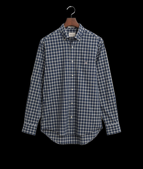 Reg Classic Poplin Tartan Shirt - Blue
