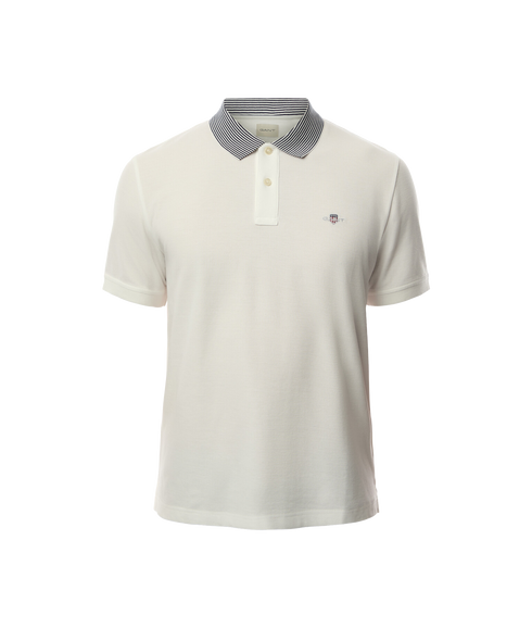 Tipping Detail Polo - Cream
