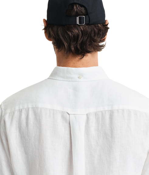 Linen Short Sleeve Shirt - White