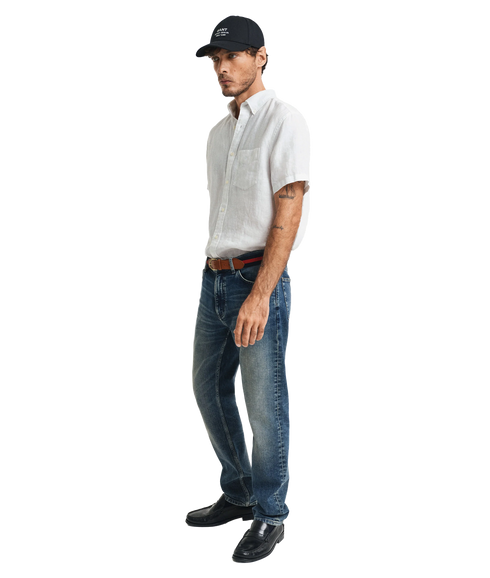 Linen Short Sleeve Shirt - White