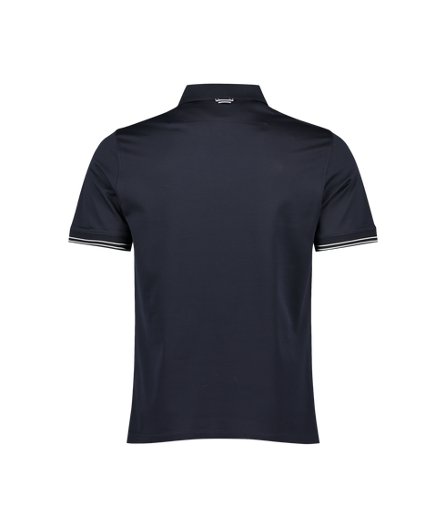 Clare Tipped Polo - Navy