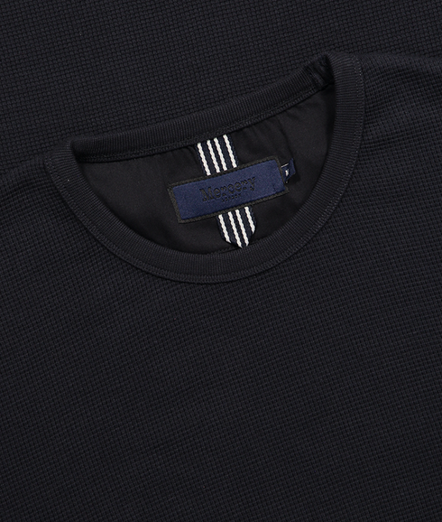 Woodmason Waffle Texture T-shirt - Navy
