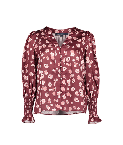 Bronwen Aleeya Satin Top - Brown