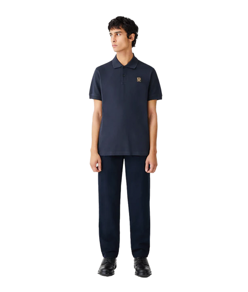 Pique Polo Shirt - Navy