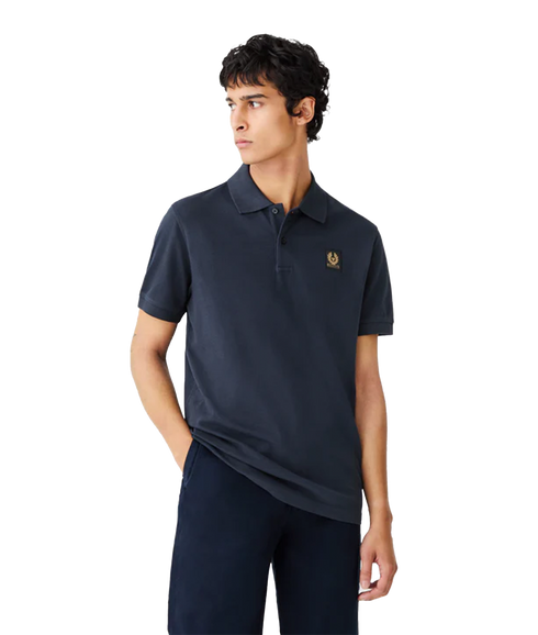 Pique Polo Shirt - Navy