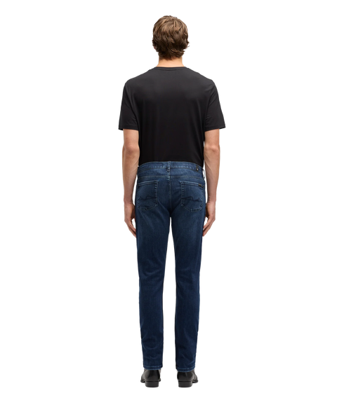 Slimmy Tapered Luxe Performance Jeans - Dark Blue