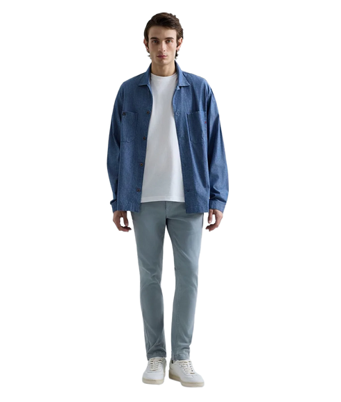 Zeumar Slim Fit Trousers - Pewter Blue