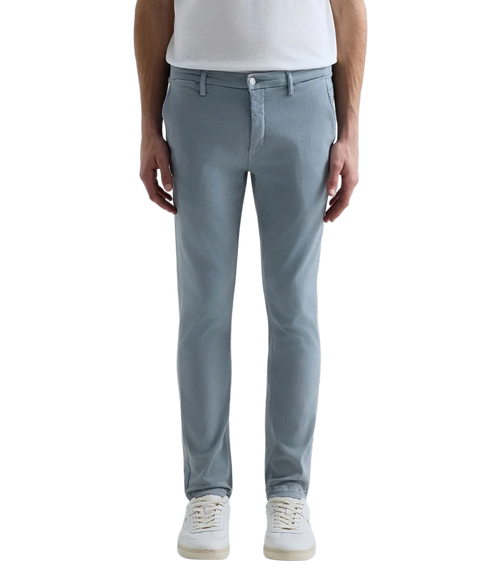 Zeumar Slim Fit Trousers - Pewter Blue