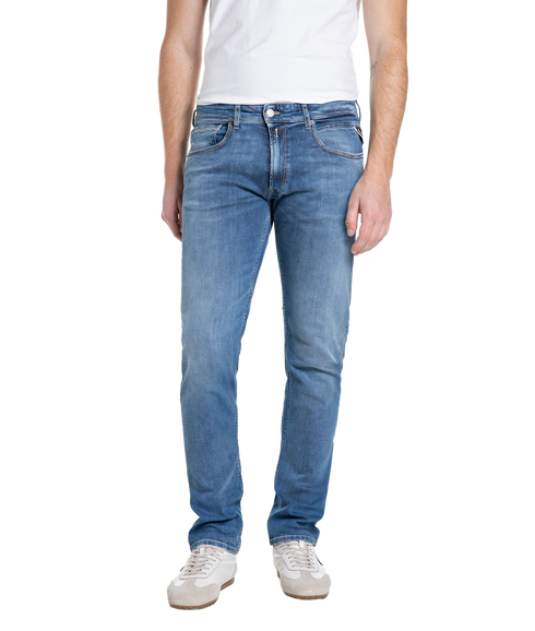 Grover Straight Fit Jeans - Medium Blue