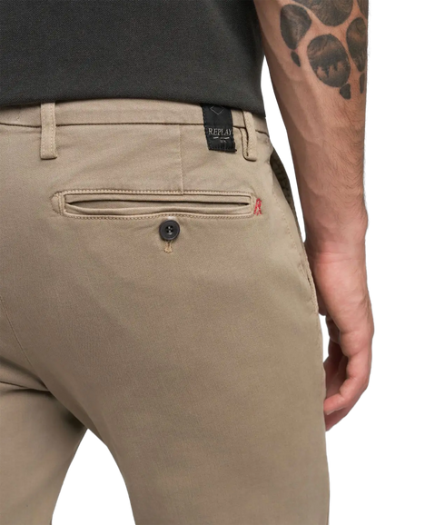 Zeumar Slim-Fit Chino Jeans - Sand