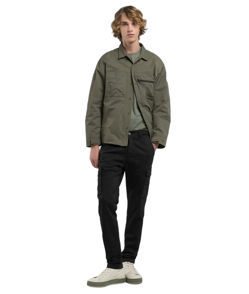 Jaan Slim-Fit Cargo Jeans - Black