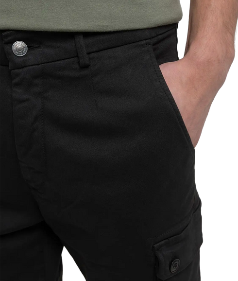 Jaan Slim-Fit Cargo Jeans - Black