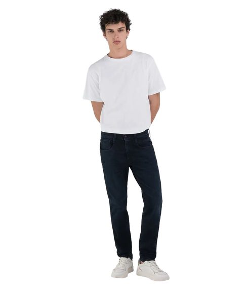 Anbass Slim-Fit Hyperflex Eco Plus Jeans - Dark Blue