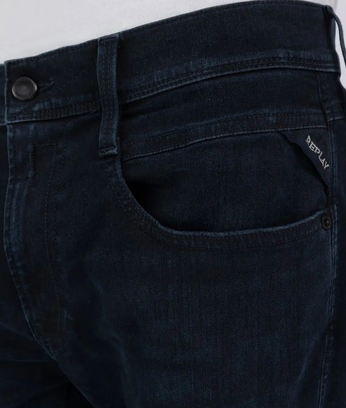 Anbass Slim-Fit Hyperflex Eco Plus Jeans - Dark Blue