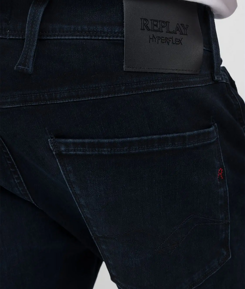 Anbass Slim-Fit Hyperflex Eco Plus Jeans - Dark Blue